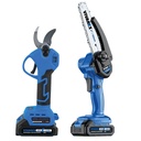 قیچی شارژی و ست باغبانی شارژی ویوارکس مدل VR3206-PR دو باتری ۲۰ ولت براشلس