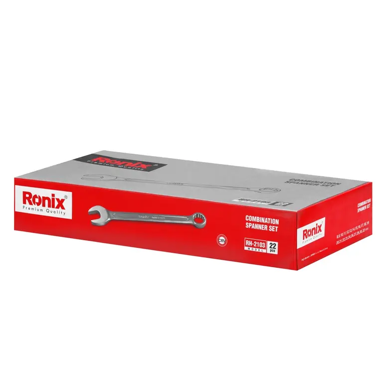 مجموعه 22 عددی آچار یک سر تخت یک سر رینگ رونیکس 2103