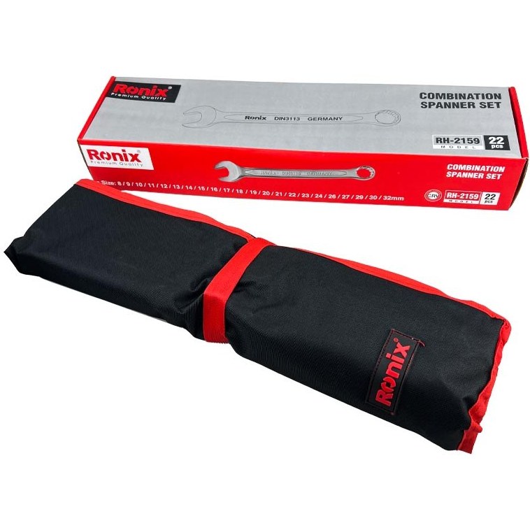 مجموعه 22 عددی آچار یک سر تخت یک سر رینگ رونیکس 2103