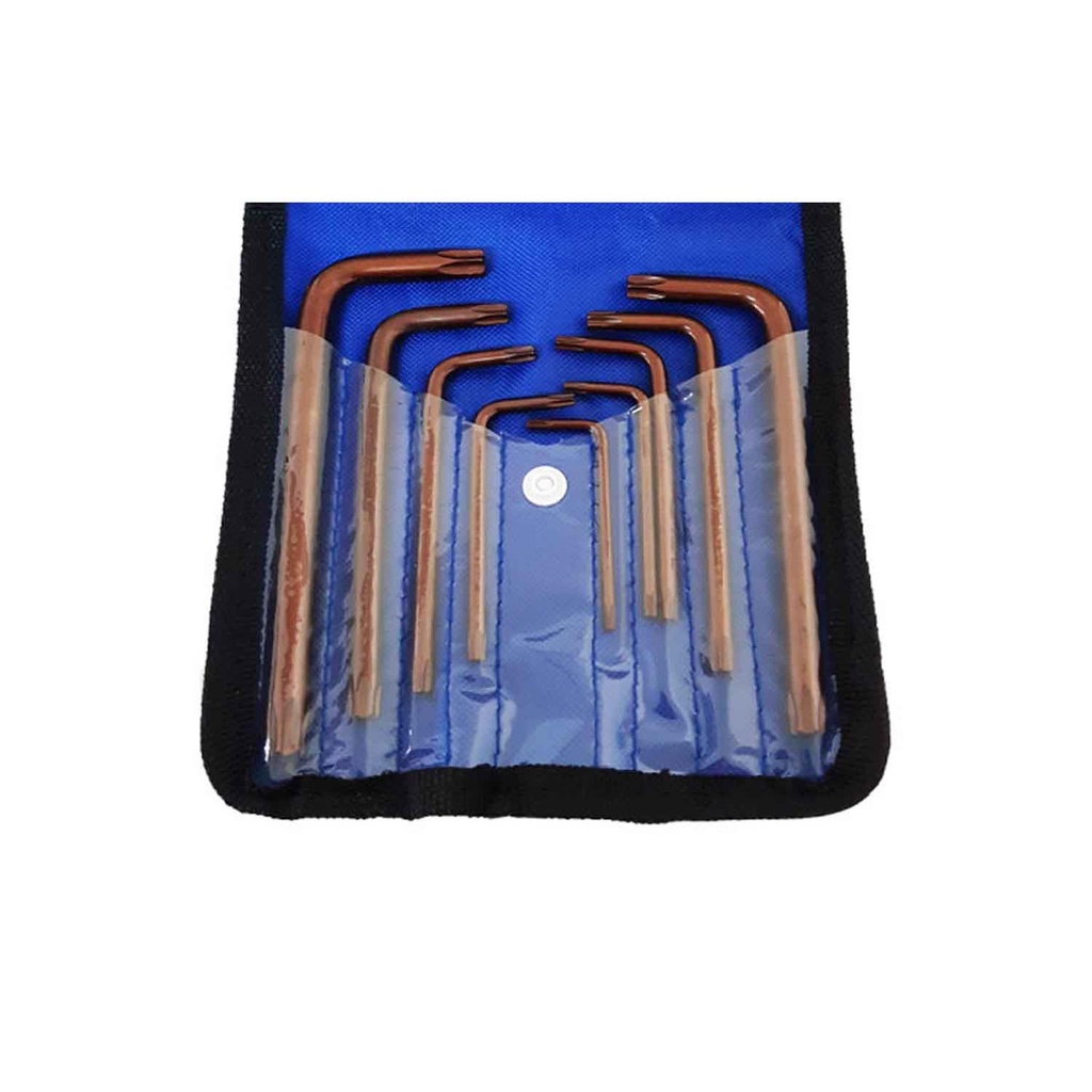 ست 9 عددی اچار آلن ستاره S2 کوتاه استارمکس starmax کد SHK-18SS09TS