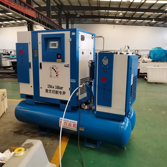 کمپرسور اسکرو هوا 15 کیلووات دستگاه برش لیزری