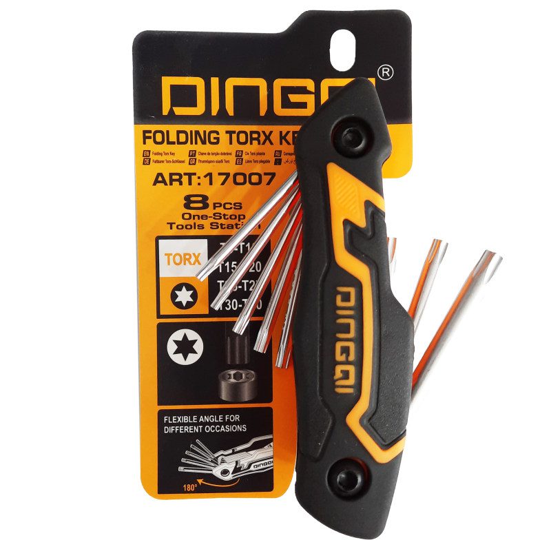 آچار آلن ستاره ای دینگی مجموعه 8 عددی