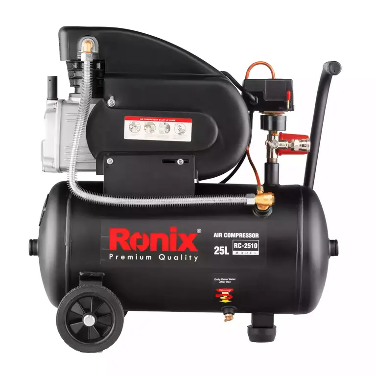 کمپرسور باد رونیکس مدل RC-2510 روغنی ظرفیت 25 لیتر