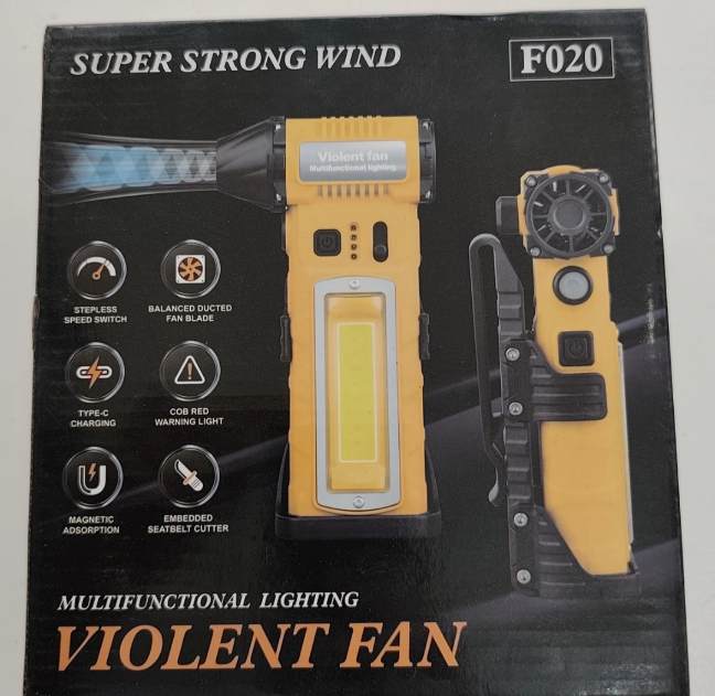 Violent Fan مدل F020 یک دمنده/فن جت دستی شارژی چندکاره درجه یک